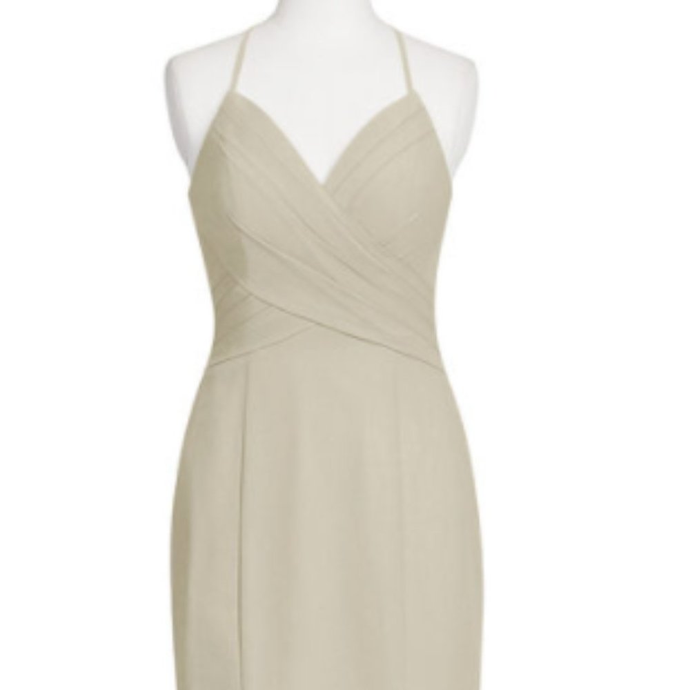 Azazie Taupe Bridesmaid Dress NWT